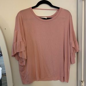 pink lightweight flowy top